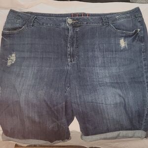 Denim Bermuda Shorts